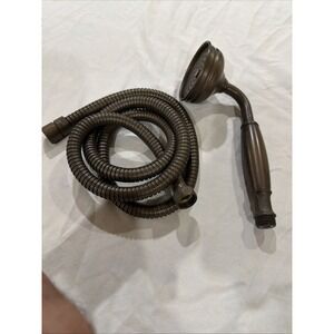 Rohl 1301ETCB Tuscan Brass Hand Shower  And Hose Set In Tuscan Brass.